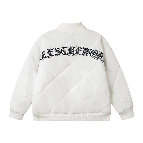 Chaqueta Bomber Acolchada Blanca