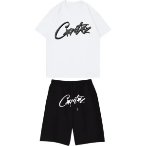 Conjunto Corto Corteiz Blanco y Negro