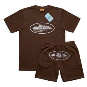 Conjunto Corto Corteiz Marrón Oscuro