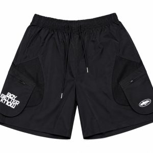Corteiz X BBK shorts negros