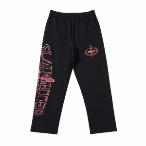 Pantalón Corteiz x Slaughter Gang 21 Savage Negro