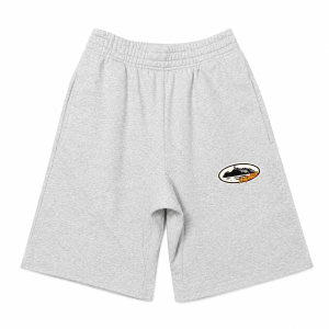 Shorts Corteiz Alcatraz Logo Sweat Gris