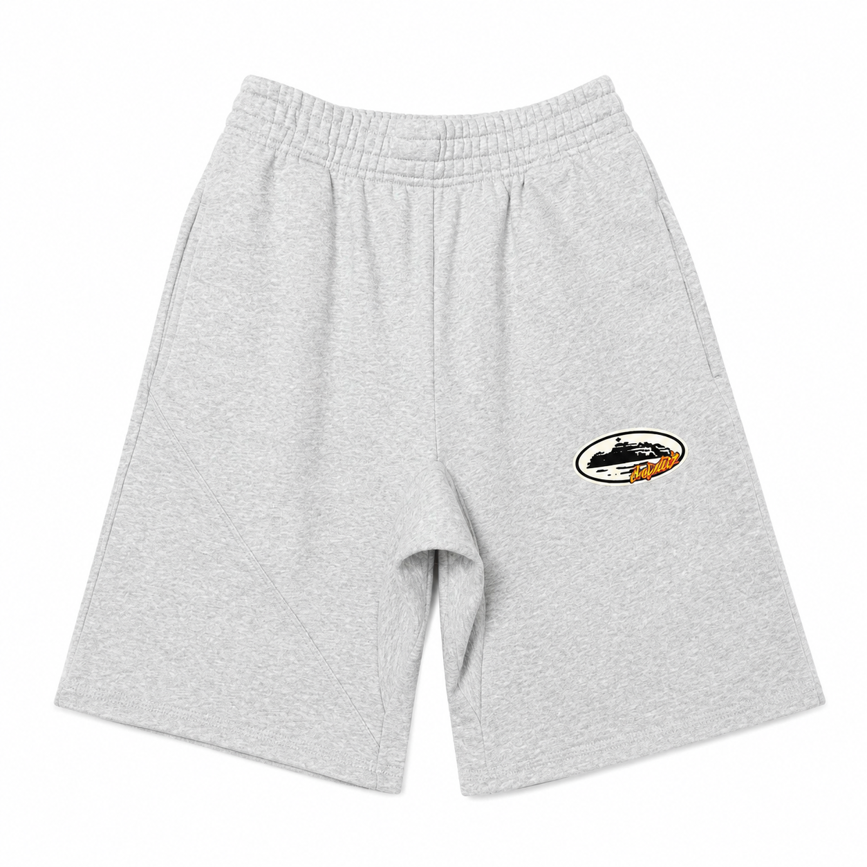 Shorts Corteiz Alcatraz Logo Sweat Gris Shorts Corteiz Alcatraz Logo Sweat Gris