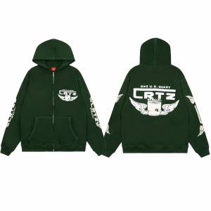 Sudadera Corteiz CRTZ One U.K. Quart verde