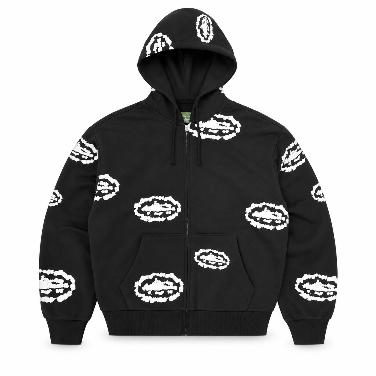 Sudadera Corteiz x Denim Tears Island Wreath Negra Sudadera Corteiz x Denim Tears Island Wreath Negra