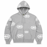 Sudadera Corteiz x Denim Tears Island Wreath Gris
